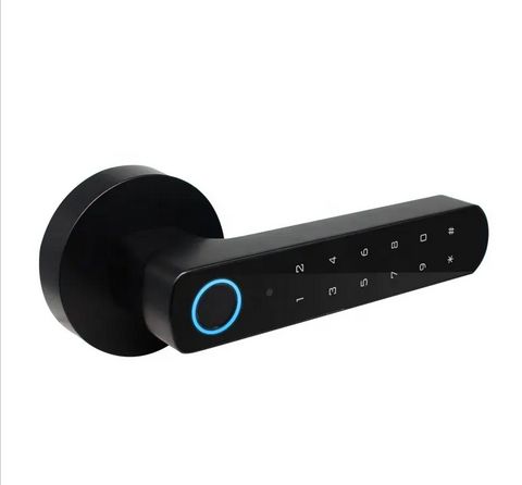 WiFi smart keyless door lock with fingerprint and keypad